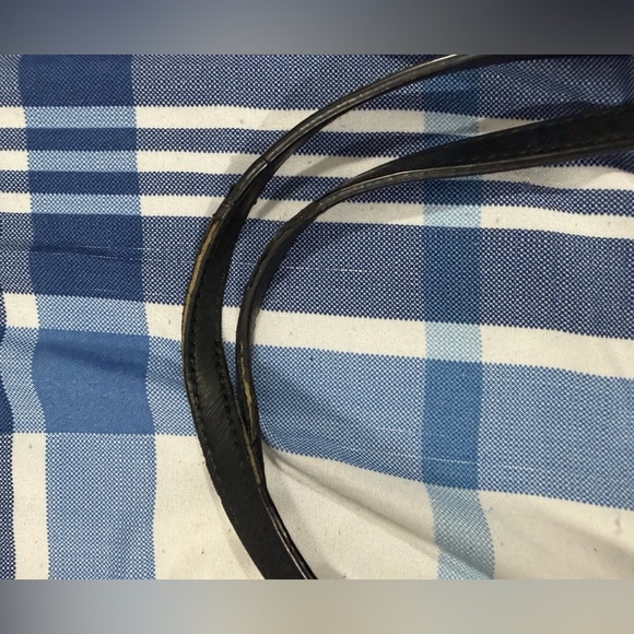 Banana Republic Black Leather Tote Bag Shoulder Carry - Picture 15 of 15